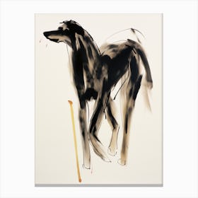 Dog In Ink 4 Canvas Print