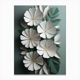 Paper Flowers 6 Canvas Print