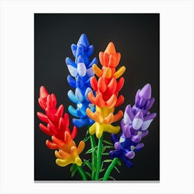 Bright Inflatable Flowers Bluebonnet 2 Canvas Print