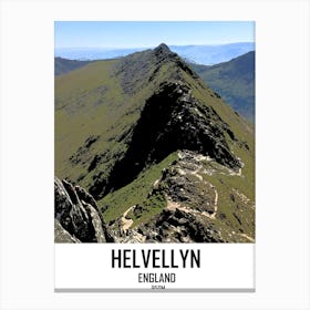 Helvellyn, Lake District, Mountain, Art, Nature, Wall Print Canvas Print