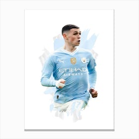 Phil Foden Painting Canvas Print