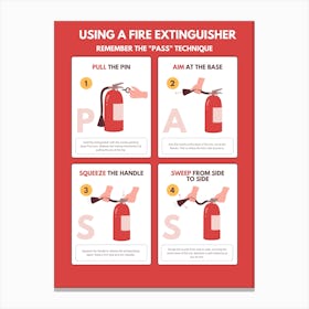 Fire Extinguisher Canvas Print