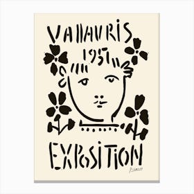 Valauris Exhibition Canvas Print