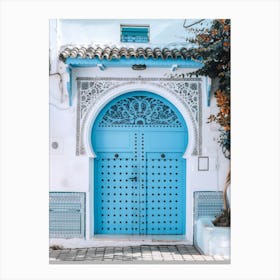 Blue Door In Morocco 8 Canvas Print