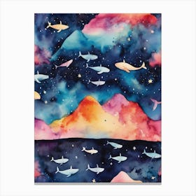 Starry Seascape Canvas Print