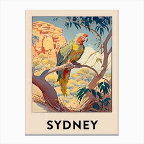 Sydney 3 Vintage Travel Poster Canvas Print