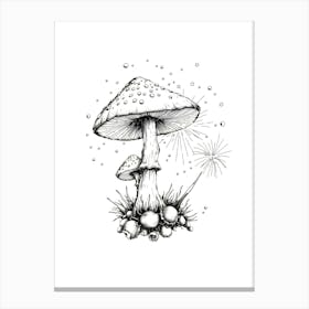 Mushroom Painting 3 Canvas Print