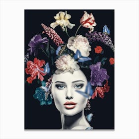 Floral woman 1 Canvas Print