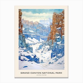 Grand Canyon National Park United States 3 Poster Canvas Print