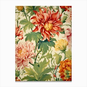 Floral Wallpaper Pattern 9 Canvas Print