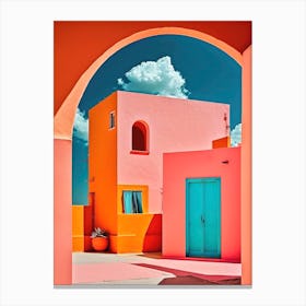 The Pink Village Canvas Print