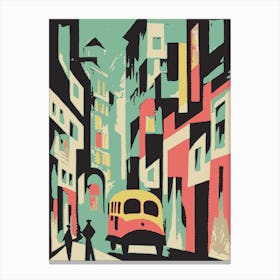 Abstract City Street 2 Canvas Print