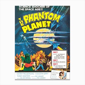 The Phantom Planet, Scifi, Fantasy, Movie Poster Canvas Print
