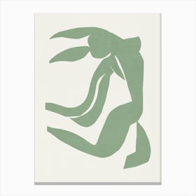 Inspired by Matisse - Green Nude 01 Canvas Print