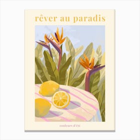 Rêver Au Paradis - Lemon Canvas Print