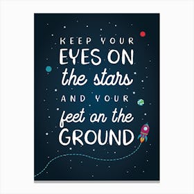 Kids Space Quote Canvas Print