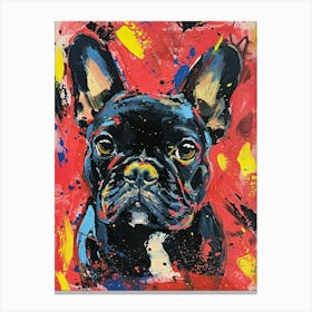 French Bulldog Acrylic Painting 4 Canvas Print
