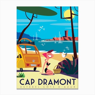 Cap Dramont Canvas Print