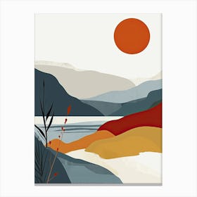 Scottish Landscape, Hygge Canvas Print