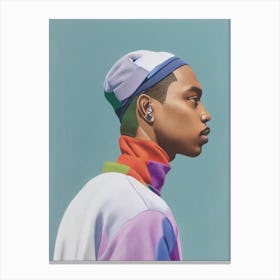 G Herbo Colourful Illustration Canvas Print