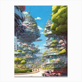 Futuristic City 44 Canvas Print