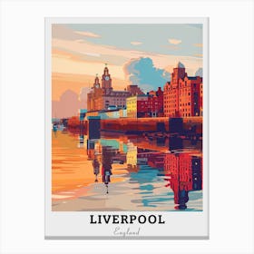 Liverpool At Sunset Travel 1 Canvas Print