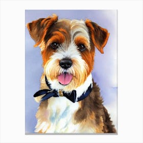 Glen Of Imaal Terrier Watercolour dog Canvas Print