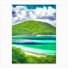 Culebra Island Puerto Rico Soft Colours Tropical Destination Canvas Print