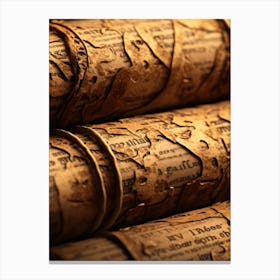 Old Wine Corks Canvas Print