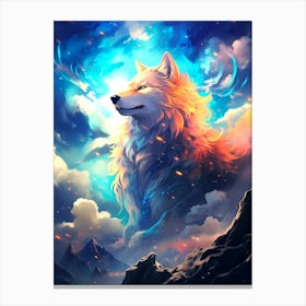 Wolf In The Sky 4 Canvas Print