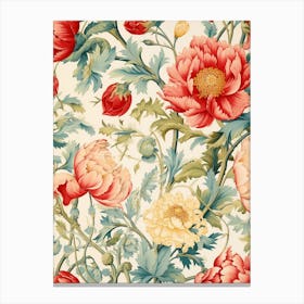 Floral Wallpaper 141 Canvas Print