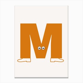 Alphabet Poster M Canvas Print