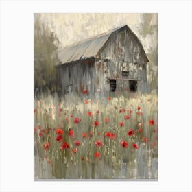 Poppies In The Field 23 Canvas Print