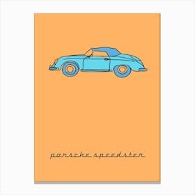 Car Porsche 356 Speedster Canvas Print