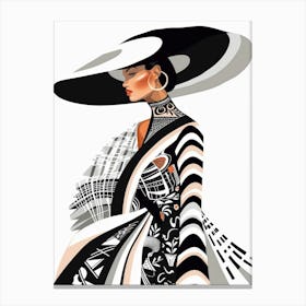 Fashion Illustration 19 Canvas Print