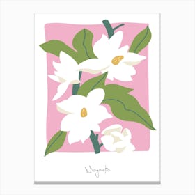 Magnolia Floral Canvas Print