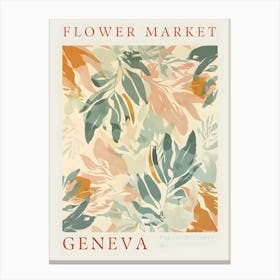 Flower Market Geneva Canvas Print