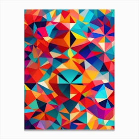 Abstract Triangles Background Canvas Print