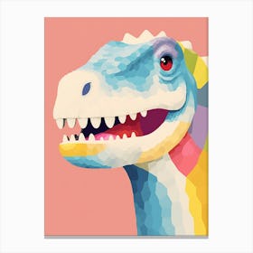Colourful Dinosaur Velocisaurus 1 Canvas Print
