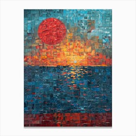 Mosaic Sunset 1 Canvas Print