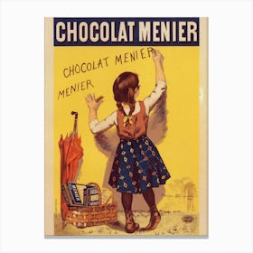 Chocolate Menier Canvas Print