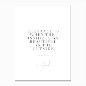 Coco Elegance Canvas Print