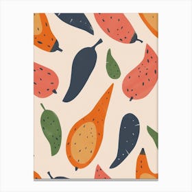 Vegetable Pattern Illustration 1 Canvas Print