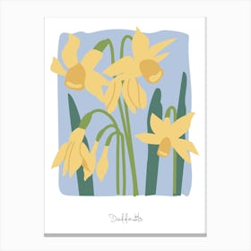 Daffodils Floral Canvas Print