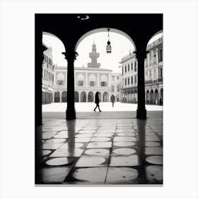 Pesaro, Italy, Black And White Photography 2 Canvas Print