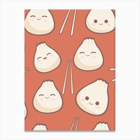 Dumplings Pattern Canvas Print