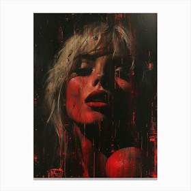 'The Girl In Red' 1 Canvas Print