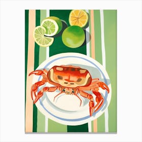 Soft Shelled Crab Italian Still Life Painting Canvas Print