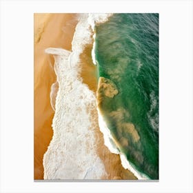 Aerial View Of The Beach 3 Canvas Print