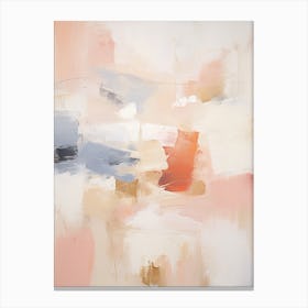 Winter Pastel Abstract Painting 6 Canvas Print